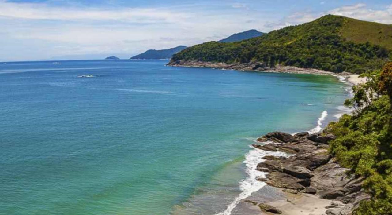 Casa Na Praia Litoral Norte Com Vista Para O Mar Perto Do Centro Sao Sebastiao  Exterior foto